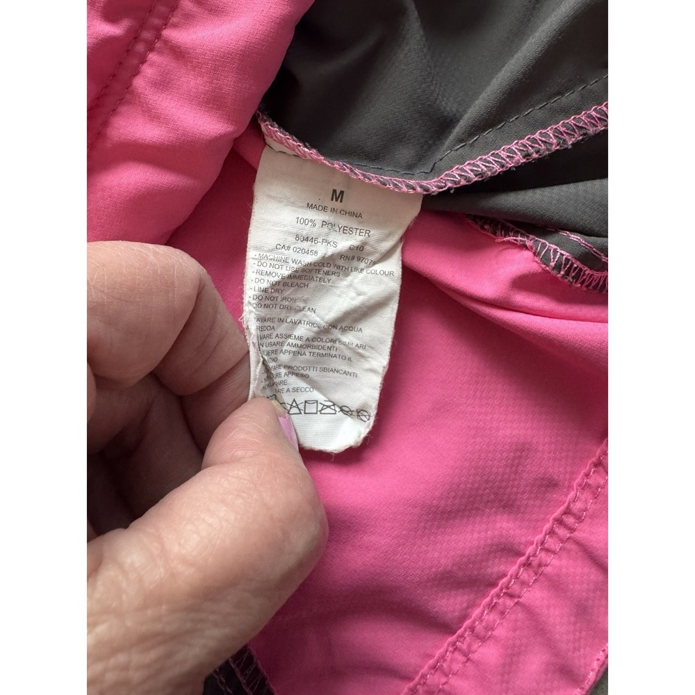 Saucony Women's Medium Pink Reflective Running Jacket Full Zip Lightweight‎ - Picture 5 of 8